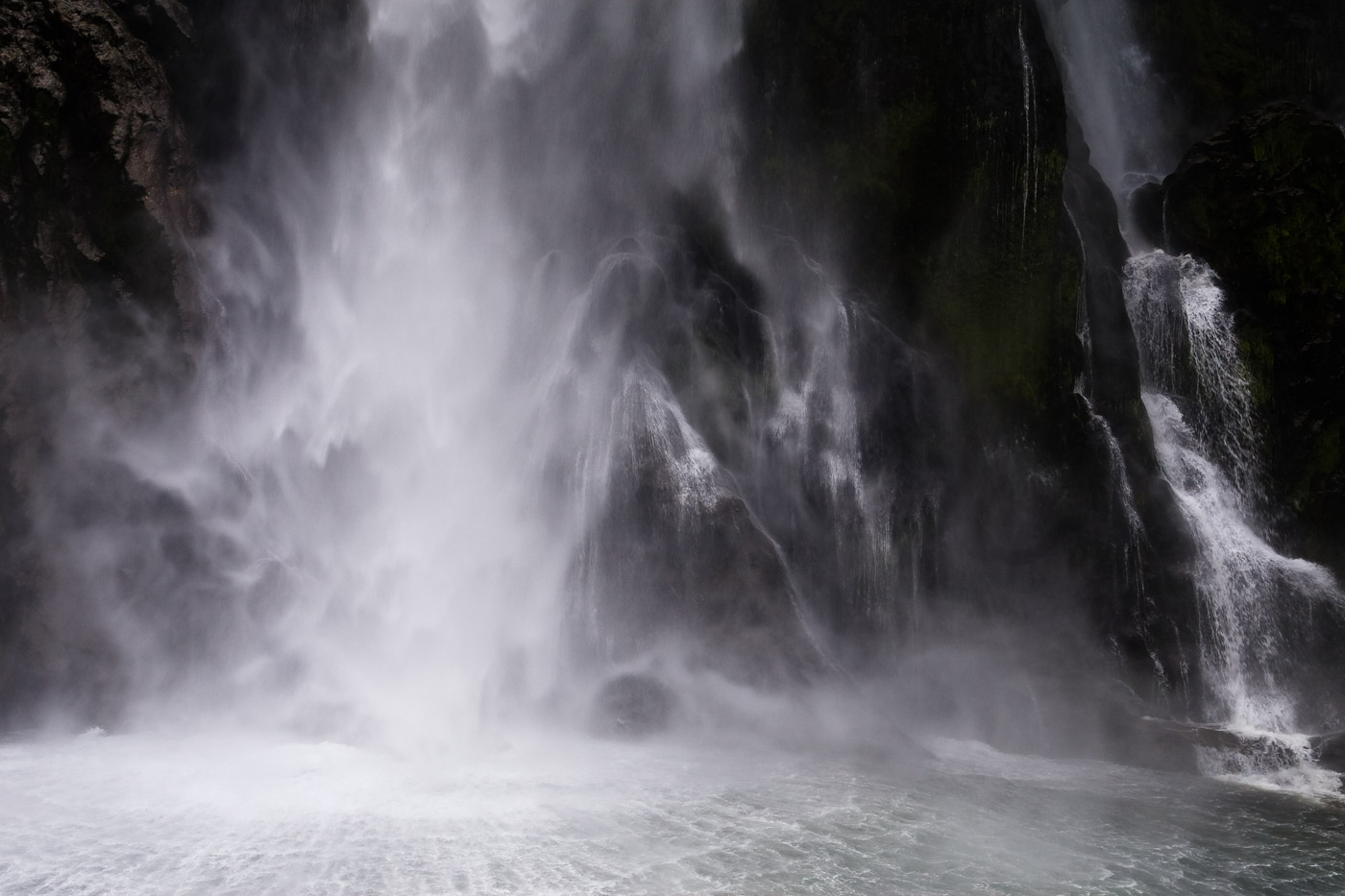Water on rock